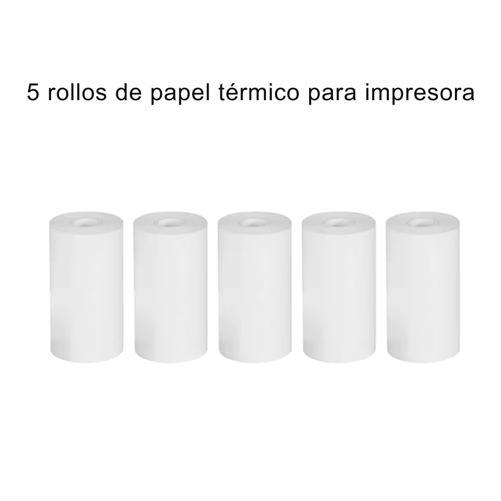Mini Impresora Cute para Stickers, Etiquetas y Apuntes – Sin Tinta + Bluetooth