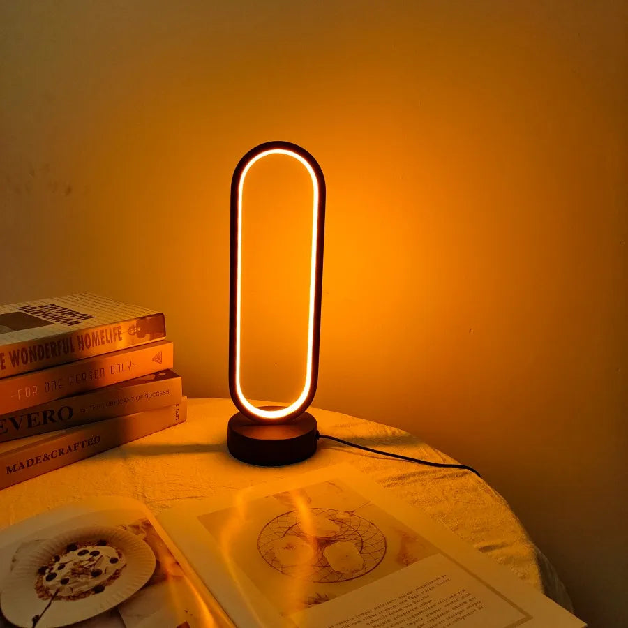 Lámpara LED de Anillo para Dormitorio y Living | Luz Regulable en 3 Tonos