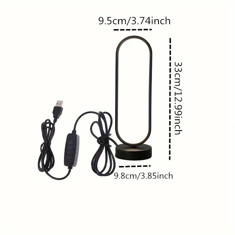 Lámpara LED de Anillo para Dormitorio y Living | Luz Regulable en 3 Tonos