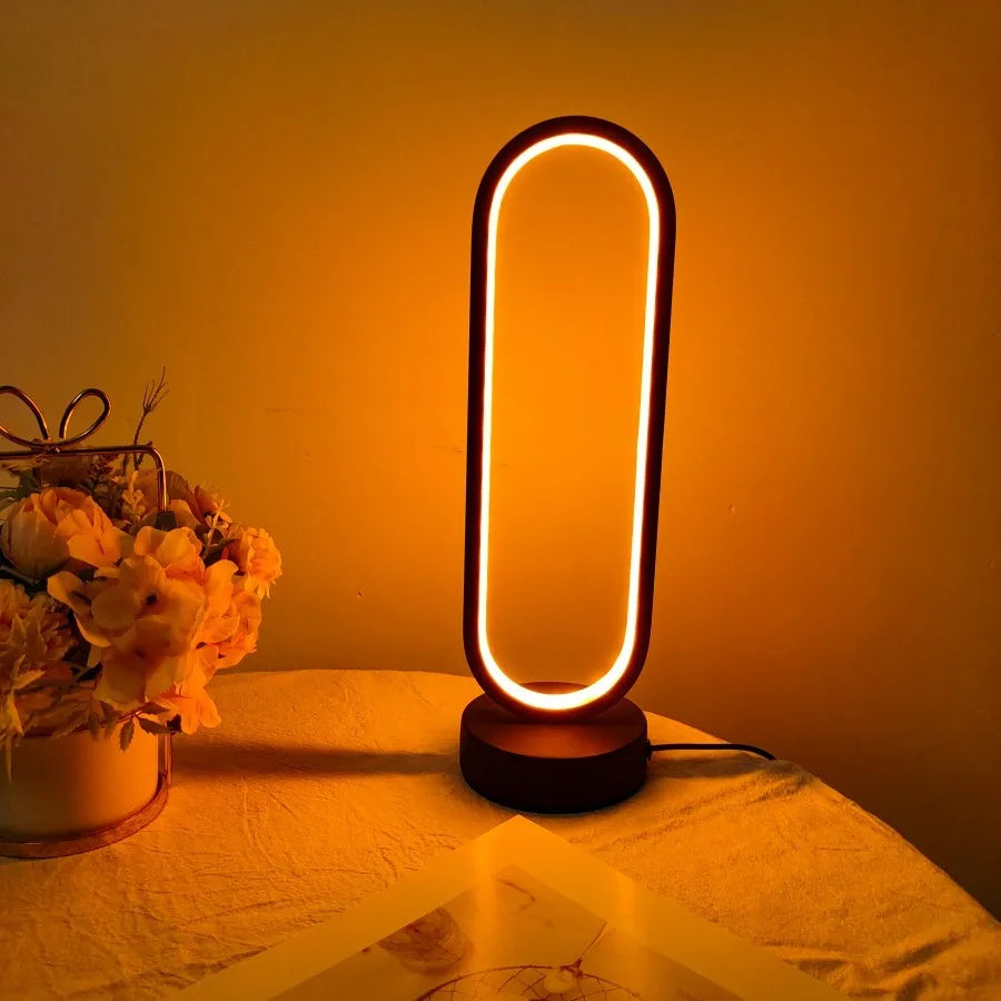 Lámpara LED de Anillo para Dormitorio y Living | Luz Regulable en 3 Tonos