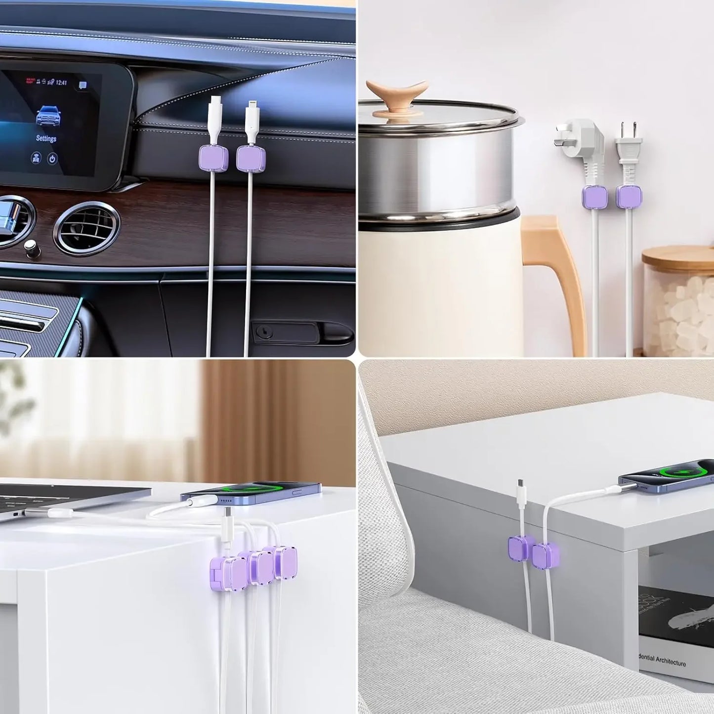 Organizador Magnético de Cables - Orden y Estilo en tu Espacio