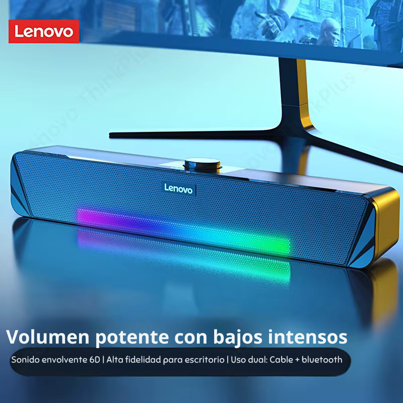 Barra de Sonido Thinkplus Bluetooth con Luces LED – Sonido Envolvente y Diseño Compacto