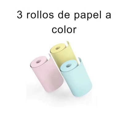 Mini Impresora Cute para Stickers, Etiquetas y Apuntes – Sin Tinta + Bluetooth