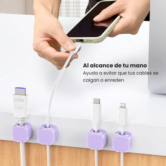 Organizador Magnético de Cables - Orden y Estilo en tu Espacio