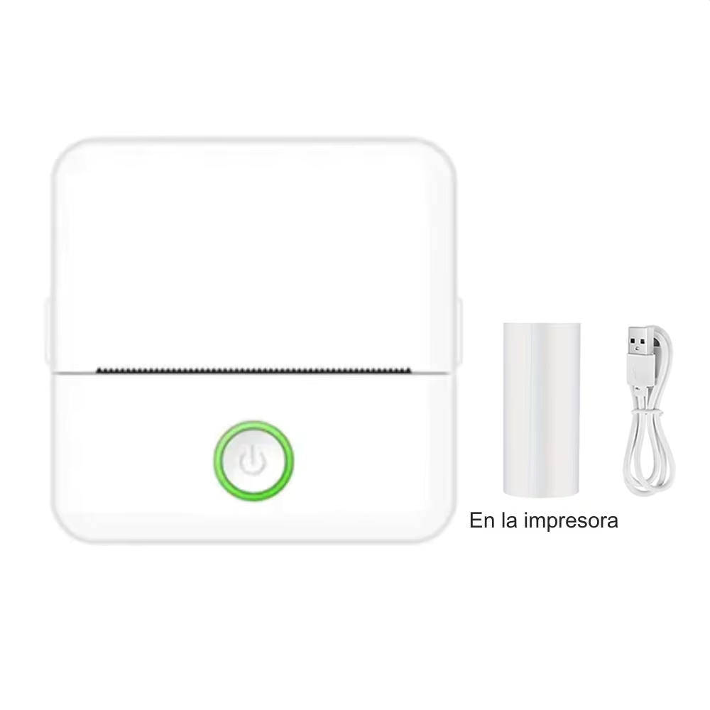 Mini Impresora Cute para Stickers, Etiquetas y Apuntes – Sin Tinta + Bluetooth