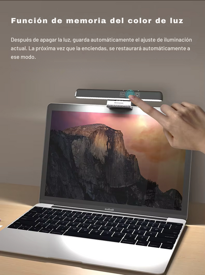 Luz LED para Monitor con Regulación de Brillo y Temperatura de Color, Diseño Antirreflejo
