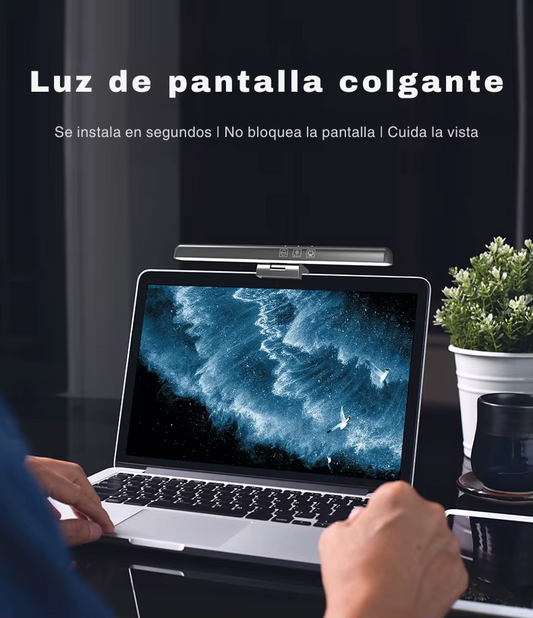 Luz LED para Monitor con Regulación de Brillo y Temperatura de Color, Diseño Antirreflejo