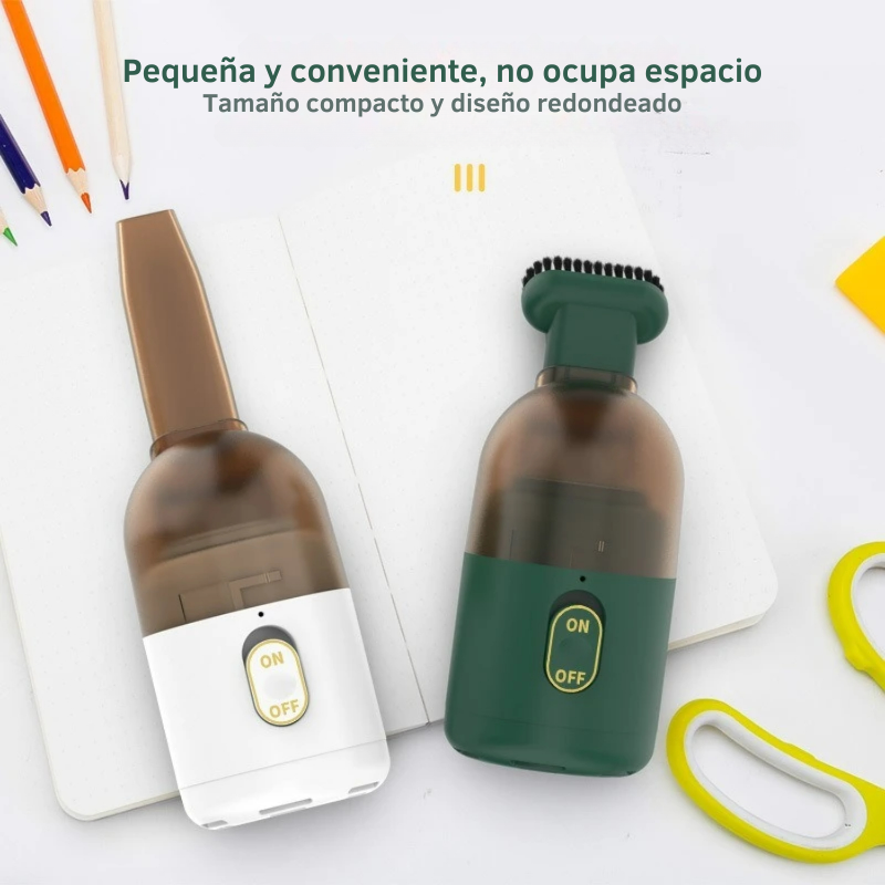 Aspiradora de Escritorio Inalámbrica – Compacta, Potente y Cute