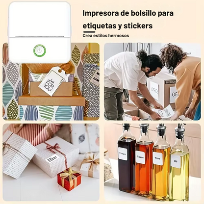 Mini Impresora Cute para Stickers, Etiquetas y Apuntes – Sin Tinta + Bluetooth