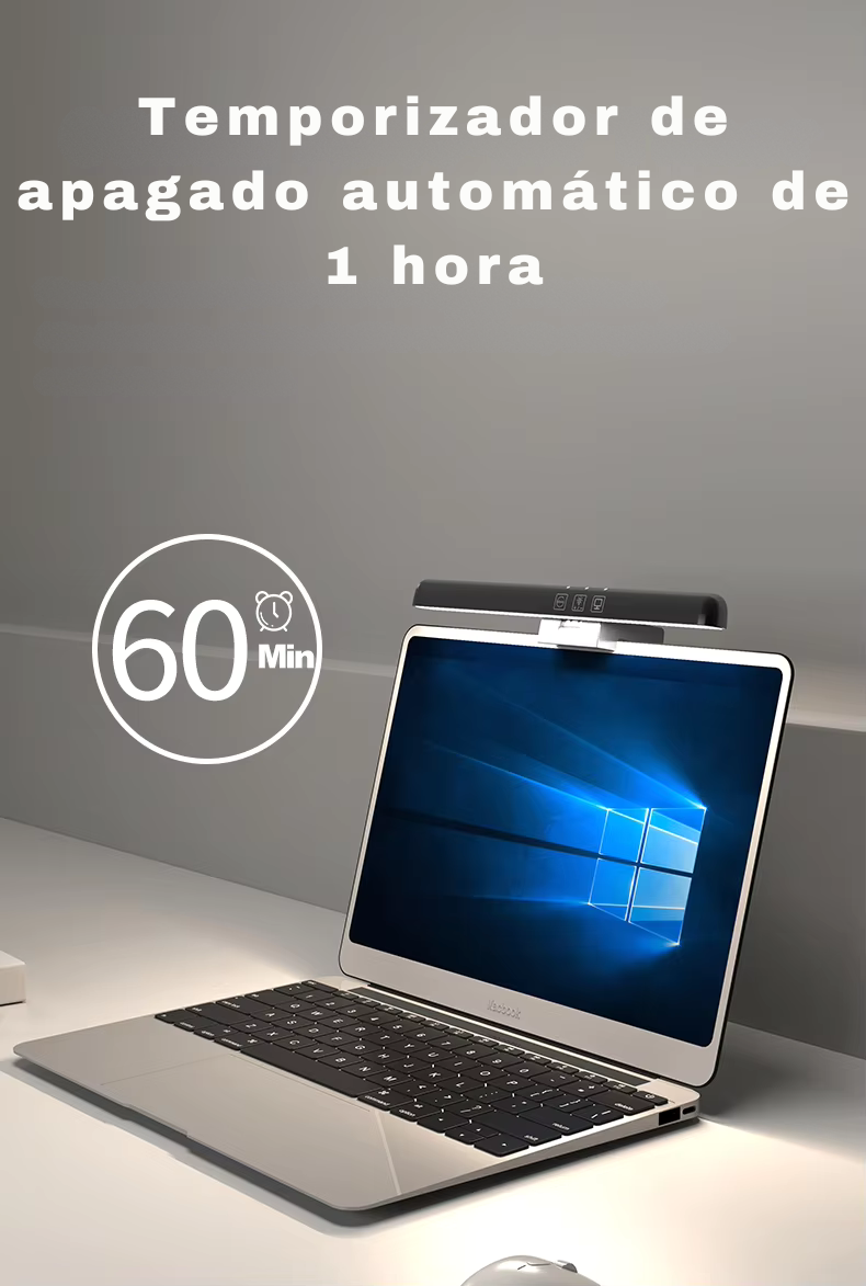 Luz LED para Monitor con Regulación de Brillo y Temperatura de Color, Diseño Antirreflejo